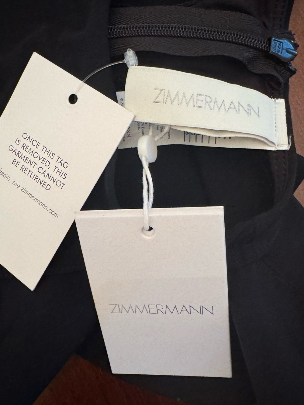 Zimmermann Black Ruffle-Trim One-Piece Swimsuit - Picture 5 of 5